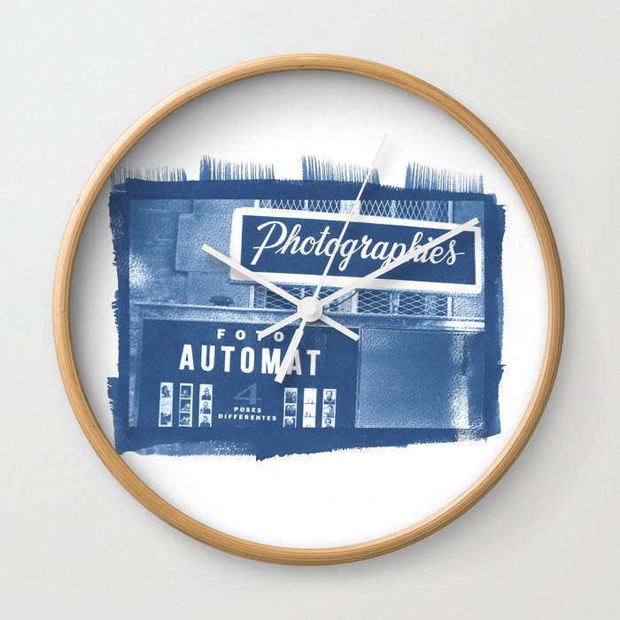 CYANOTYPE fotomat Wall Clock