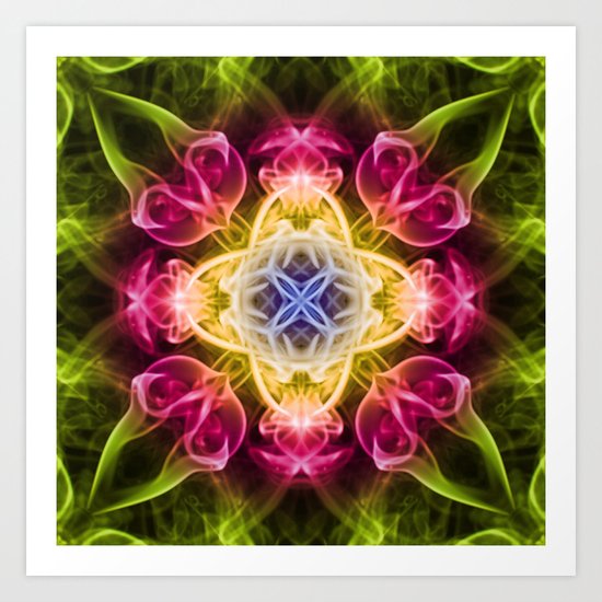 Smoke Art 58 Art Print