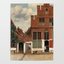 Johannes Vermeer "View on Houses in Delft (also known as 'The Little Street')" Poster