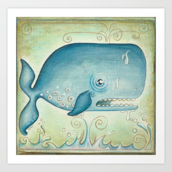 WHALE Art Print