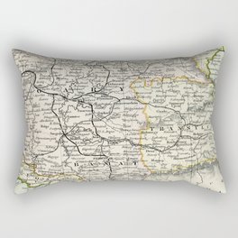 Vintage Map of Austria Rectangular Pillow