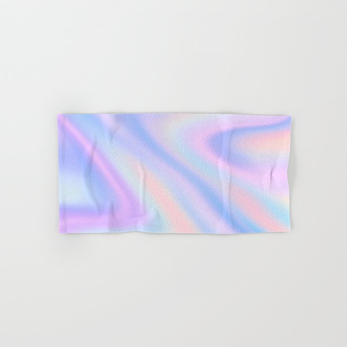 Abstract Gradient Pattern Purple Teal Hand & Bath Towel