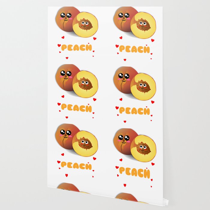 You Ve Got A Peach Of My Heart Cute Peach Pun Wallpaper By Dogboo