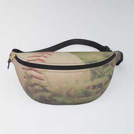Used Baseball in Grassy Field wth Aged Effect Fanny Pack