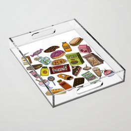 Food Doodles Acrylic Tray