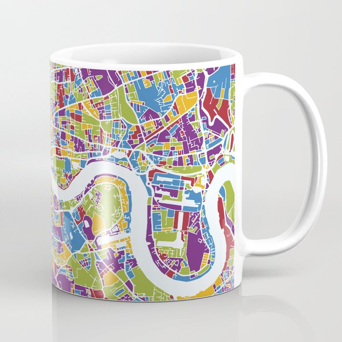 London Geometric Map Coffee Mug