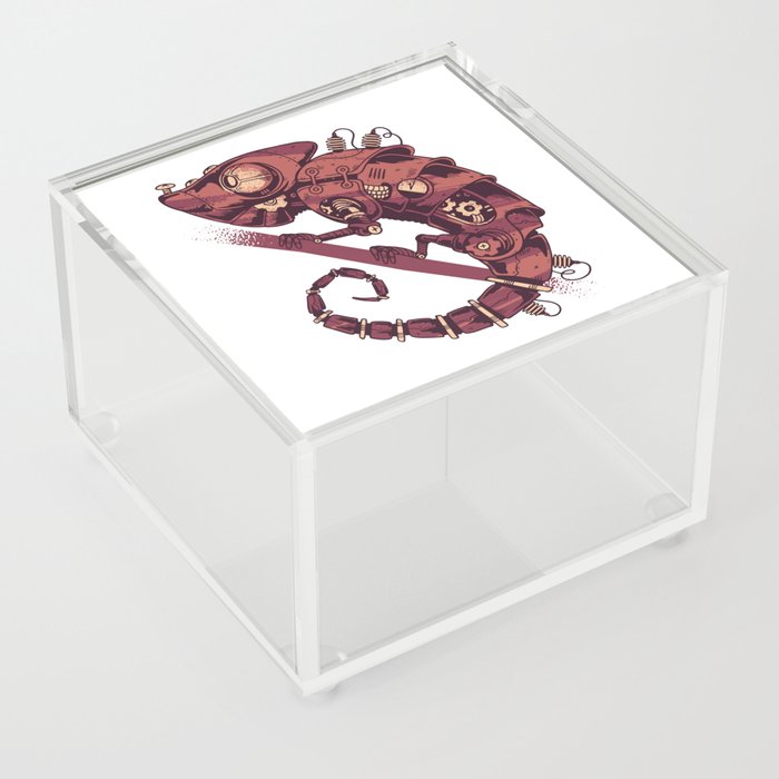 Steampunk Chamaleon Acrylic Box