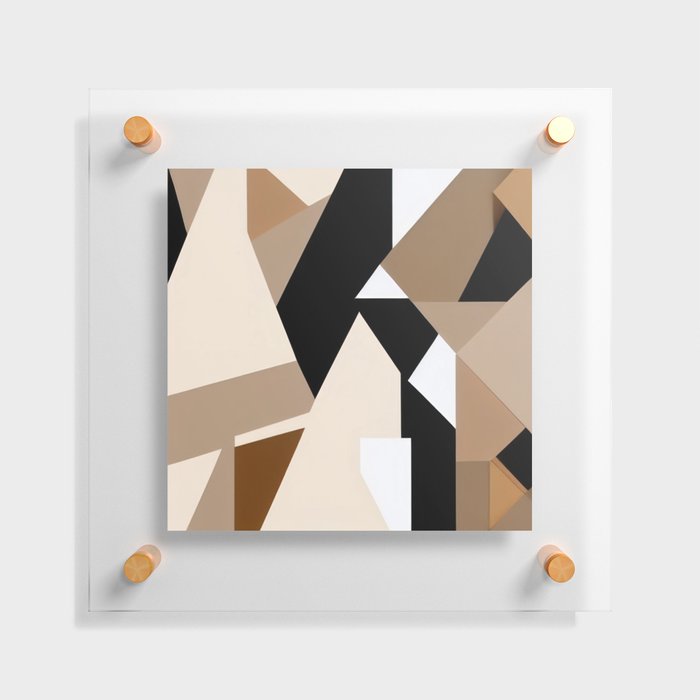 Home Office Beige Floating Acrylic Print