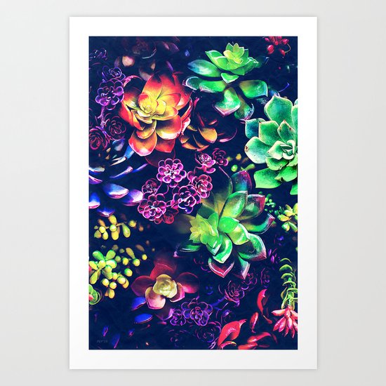 Colorful Plants Art Print