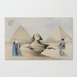 Time travelers in Egypt Canvas Print