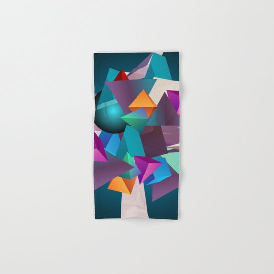 3D Geometric Hand & Bath Towel
