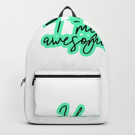 I love my awesome Wife Backpack | Heart, Couple, Shakespeare, Destiny, Love, Present, Painting, Queer, Valentine, Girlfriend 