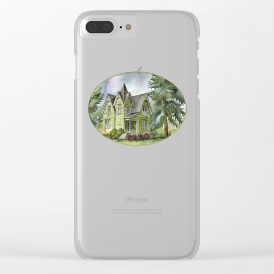 The Green Clapboard House Clear iPhone Case