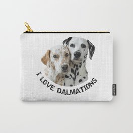 Two Dalmation Dogs Carry-All Pouch