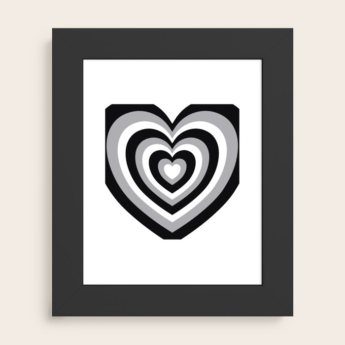 Society6 ケース Black White Heart Love Hypnotic Black & White Hearts Poster by Simple Decor | Society6