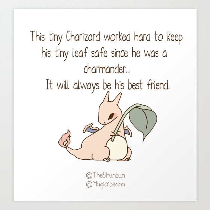 Tiny Charizard Art Print By Shunbun Society6