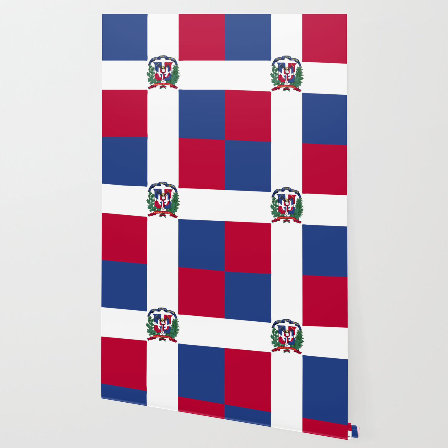 Dominican Republic Flag Emblem Wallpaper By Textures Society6