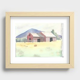 The Barn Recessed Framed Print