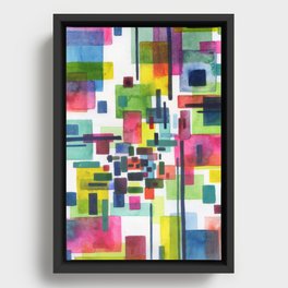 abstract city Framed Canvas