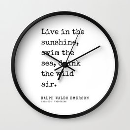 7   | Ralph Waldo Emerson Quotes | 200727 Wall Clock