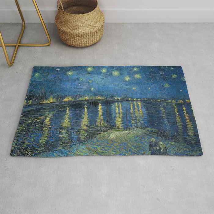 Van Gogh Starry Night Over the Rhone Rug