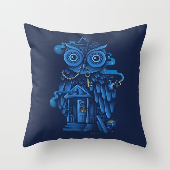 Guardian of the Night Throw Pillow