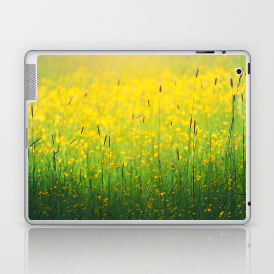 Field green yellow Laptop & iPad Skin