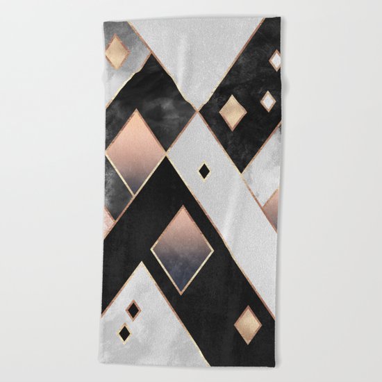 Diamonds 1 Beach Towel