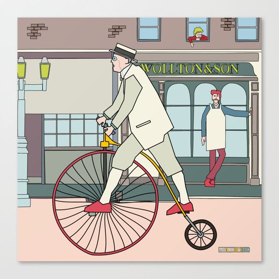 Steampunk Penny-Farthing Velocipedes Canvas Print