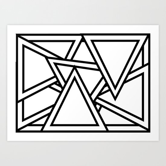 Lost in Triangularity Art Print