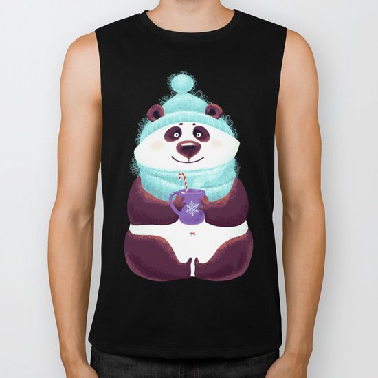 Panda Biker Tank