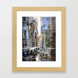 rainy days are okay too Framed Art Print