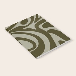 30 Abstract Liquid Swirly Shapes 220725 Valourine Digital Design  Notebook