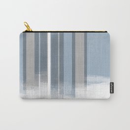 Blue and Grey Retro Style Geometric Abstract - Codex Carry-All Pouch