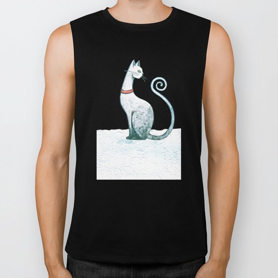 Winter Cat Biker Tank