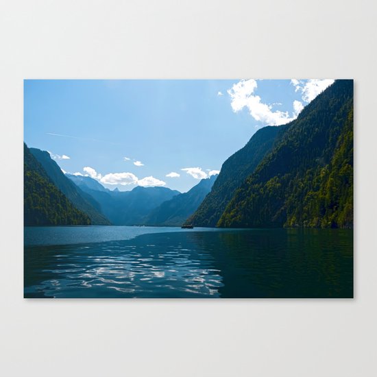 Koenigssee Lake with Alpes Canvas Print