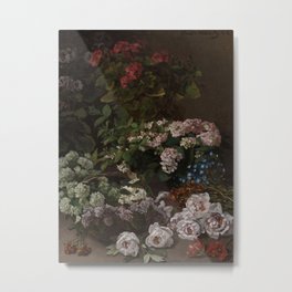 Spring Flowers Metal Print | Impressionism, Monet, Colorful, Floral, Claudemonet, Modernart, Stilllife, Traditionalart, Geranium, Hydrangea 