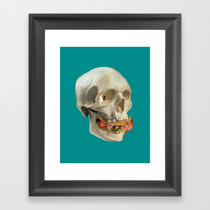 Death By Taco Framed Art Print