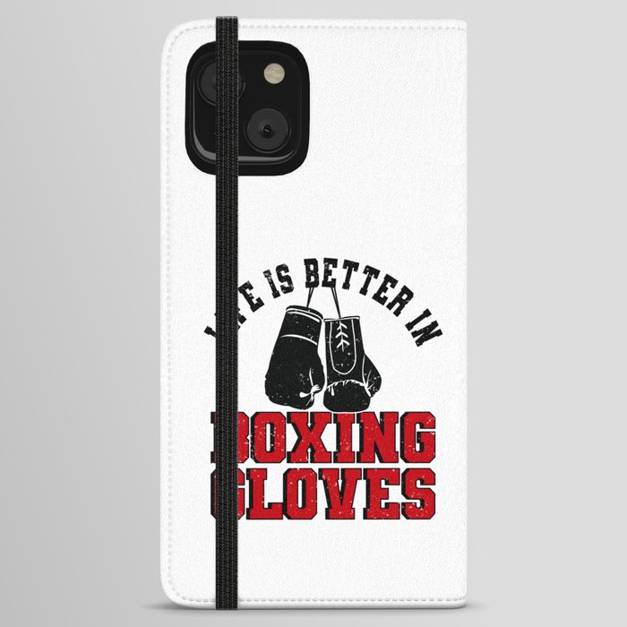 Boxer Boxing Gloves Boxing Match Martial Arts iPhone Wallet Case