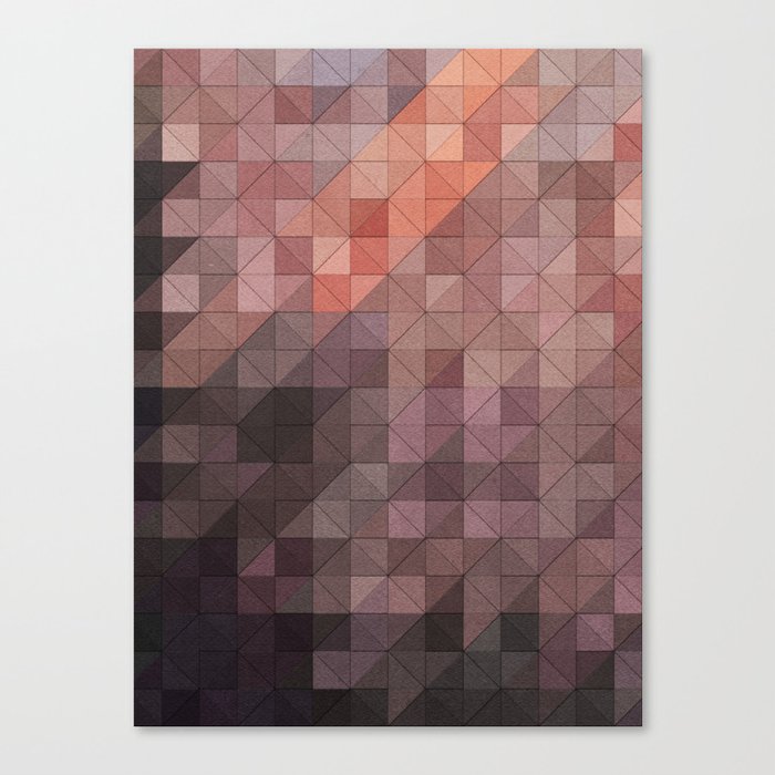 PAPER CRYSTAL / Sunset Canvas Print