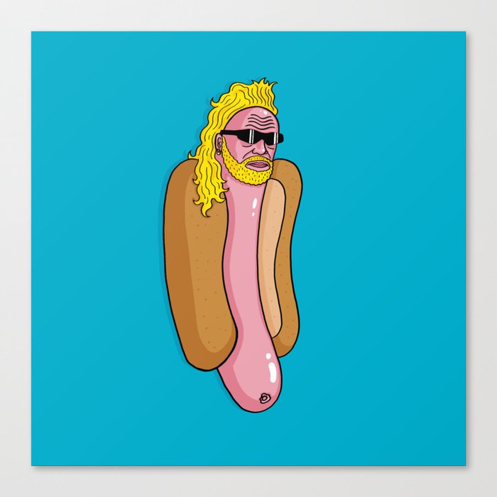 Hotdog the Bounty Hunter Canvas Print