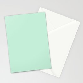 Spearmint Toothpaste Green Stationery Card