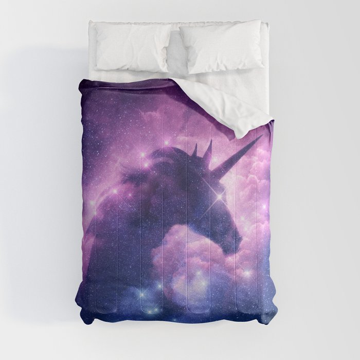 Unicorn galaxy comforter hot sale