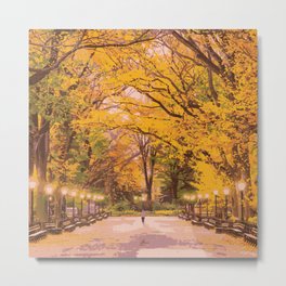 Autumn in Central Park Metal Print