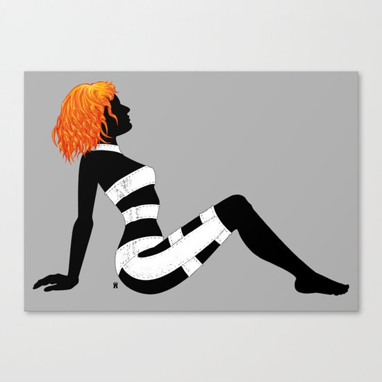 Leeloo Dallas Mudflap Canvas Print