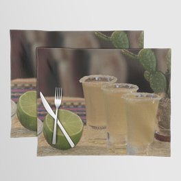 Mexico Photography - Refreshing Lime Drinks At The Bar Placemat