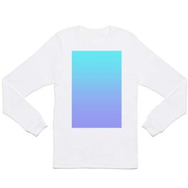 Aqua Periwinkle Ombre Long Sleeve T-shirt