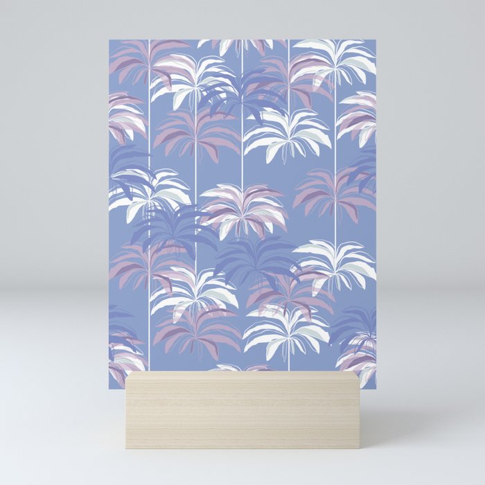 Very Peri Palm Paradise Pattern Mini Art Print