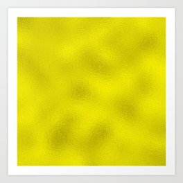 Yellow Neon Glass Foil Modern Collection Art Print