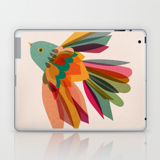 Rainbow Bird Laptop & iPad Skin
